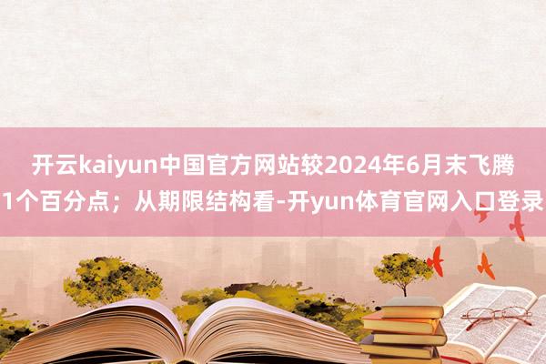 开云kaiyun中国官方网站较2024年6月末飞腾1个百分点；从期限结构看-开yun体育官网入口登录